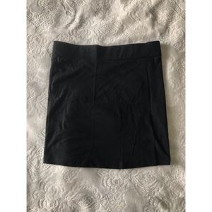 Black mini skirt